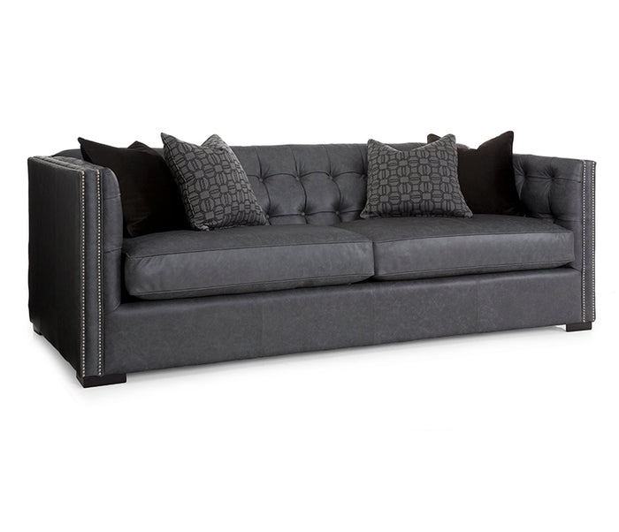 Gatsby Sofa - Charcoal Leather