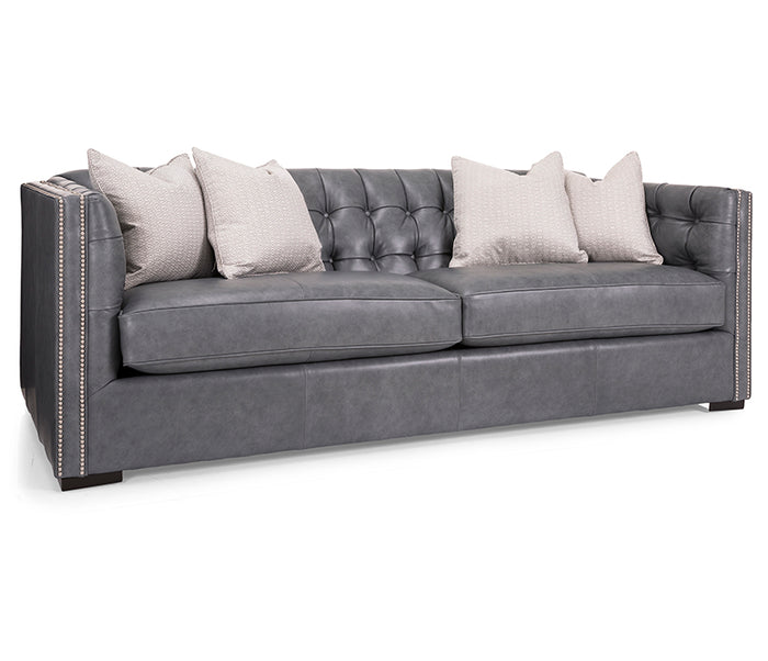 Gatsby Sofa - Grey Leather
