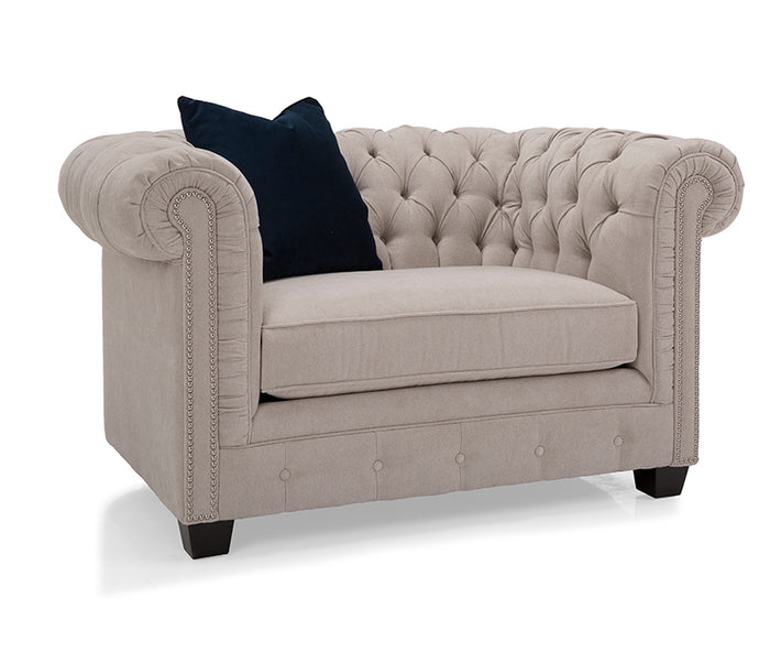 Gotham Chair & Half - Greige Fabric