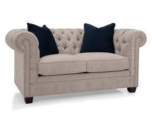 Gotham Loveseat - Greige Fabric
