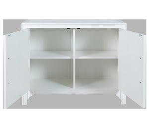 Gramercy Chevron  - 40" Accent Cabinet - White