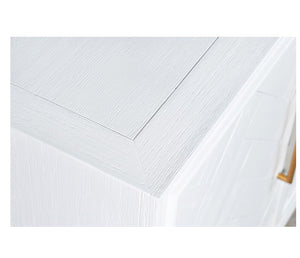 Gramercy Chevron  - 40" Accent Cabinet - White