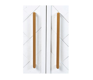 Gramercy Chevron  - 40" Accent Cabinet - White