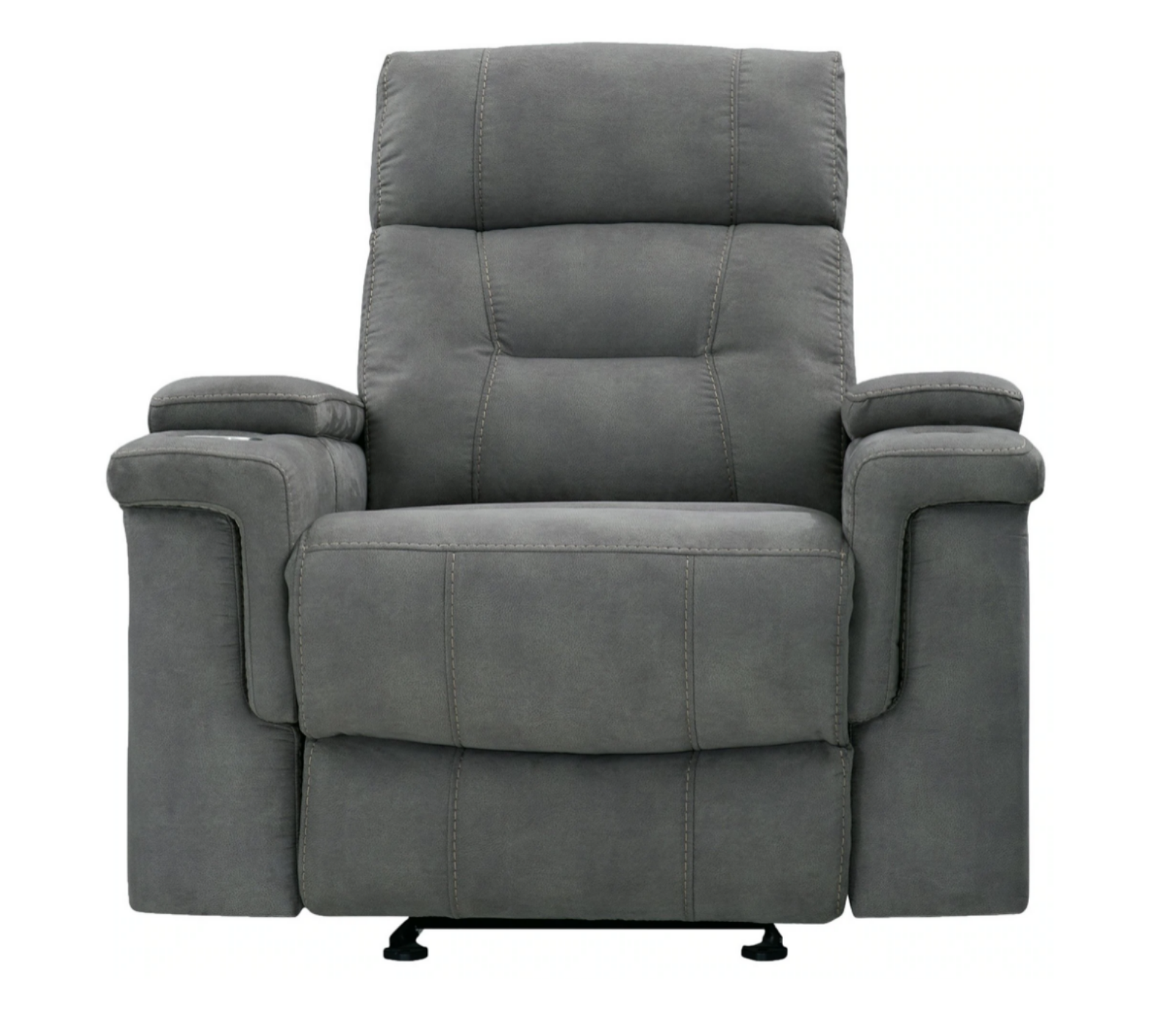Henrik Chair - Reclining Glider - Grey Fabric