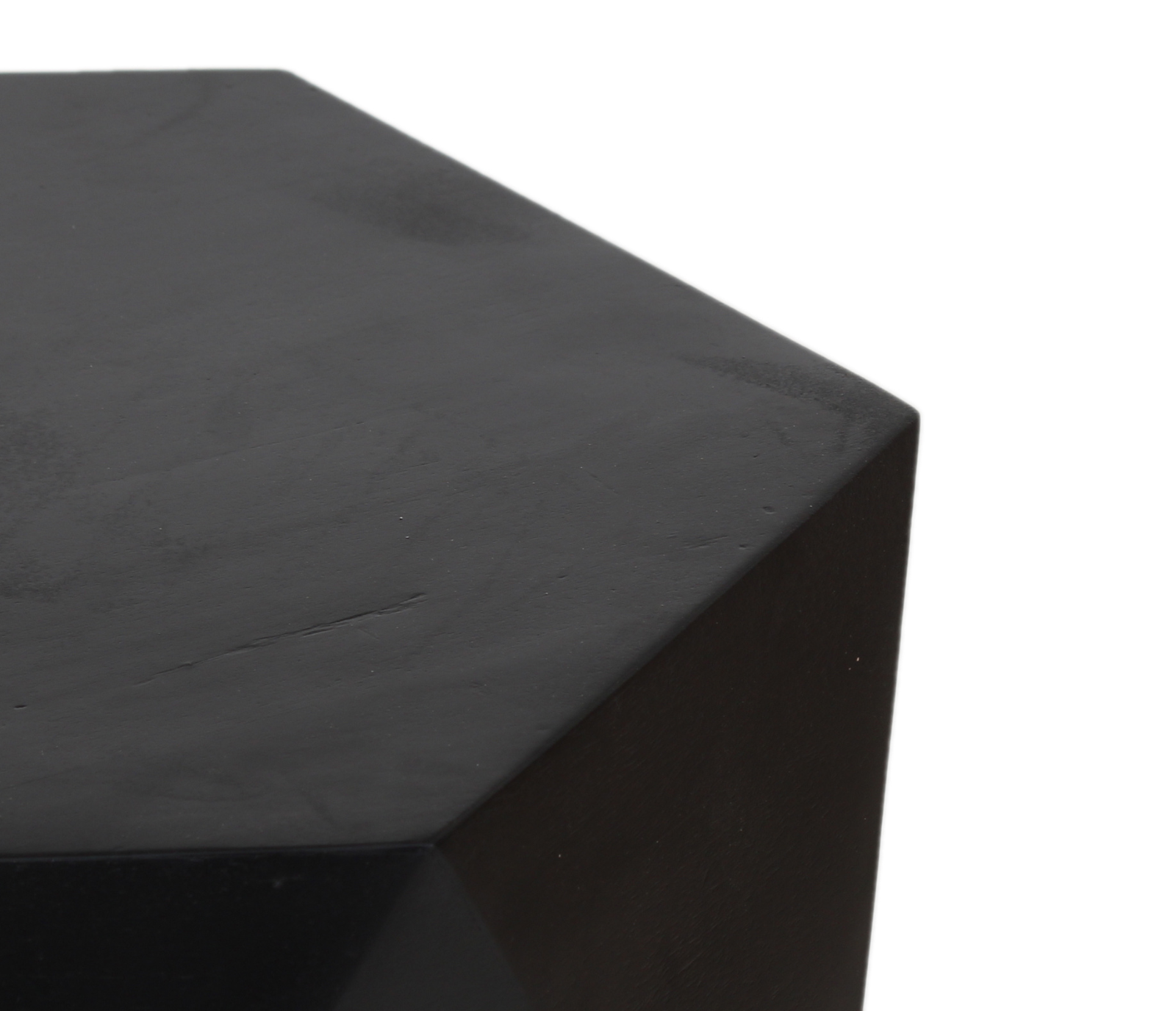Hex End Table - Black