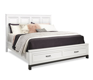 Hyde Park Panel Storage Bed - White