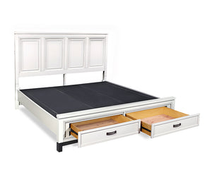 Hyde Park Panel Storage Bed - White