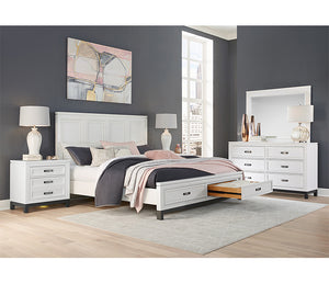Hyde Park Panel Storage Bed - White
