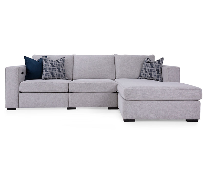 James 2 Piece Power Reclining Sectional - Fabric - Custom