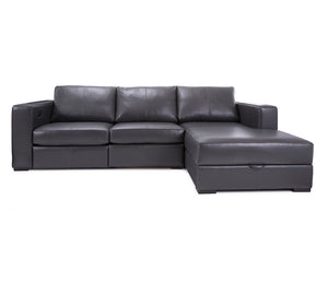 James 2 Piece Power Reclining Sectional - Leather