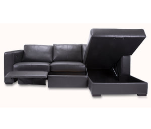 James 2 Piece Power Reclining Sectional - Leather