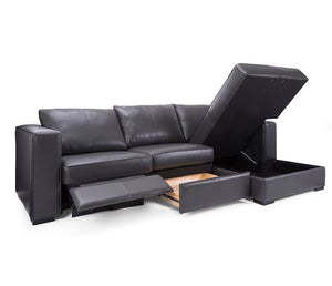 James 2 Piece Power Reclining Sectional - Leather