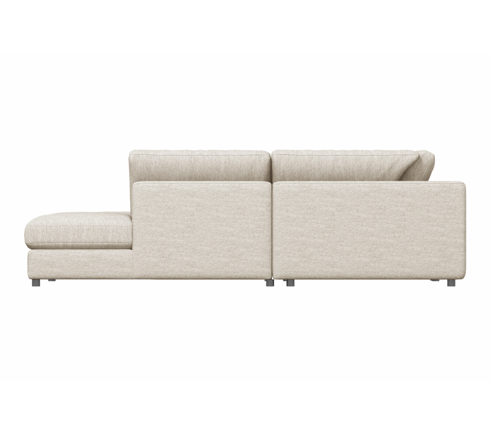 Janelle 3 Piece Sectional - Beige Fabric