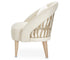 La Rachelle Flame Chair - Champagne Fabric