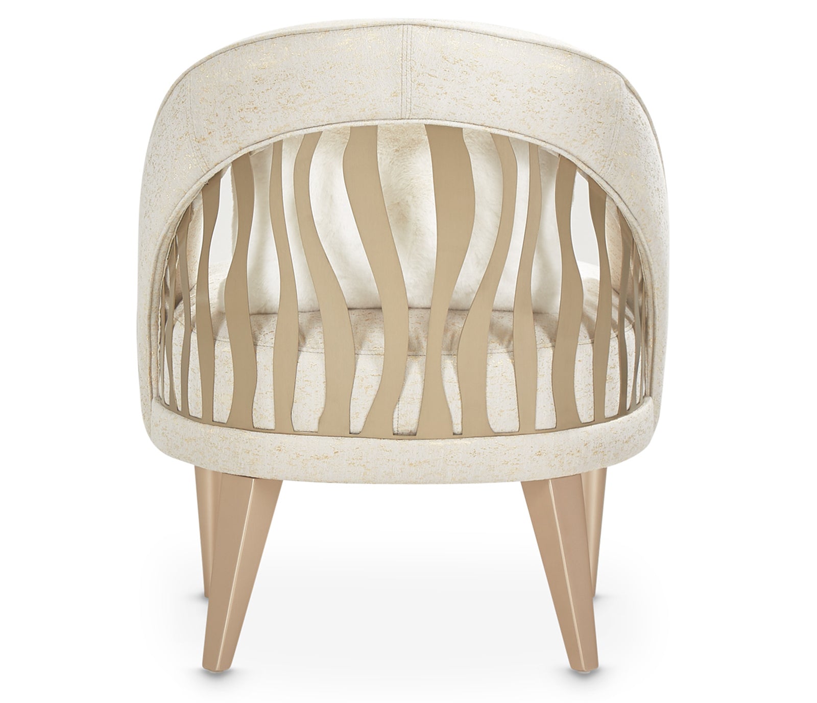 La Rachelle Flame Chair - Champagne Fabric