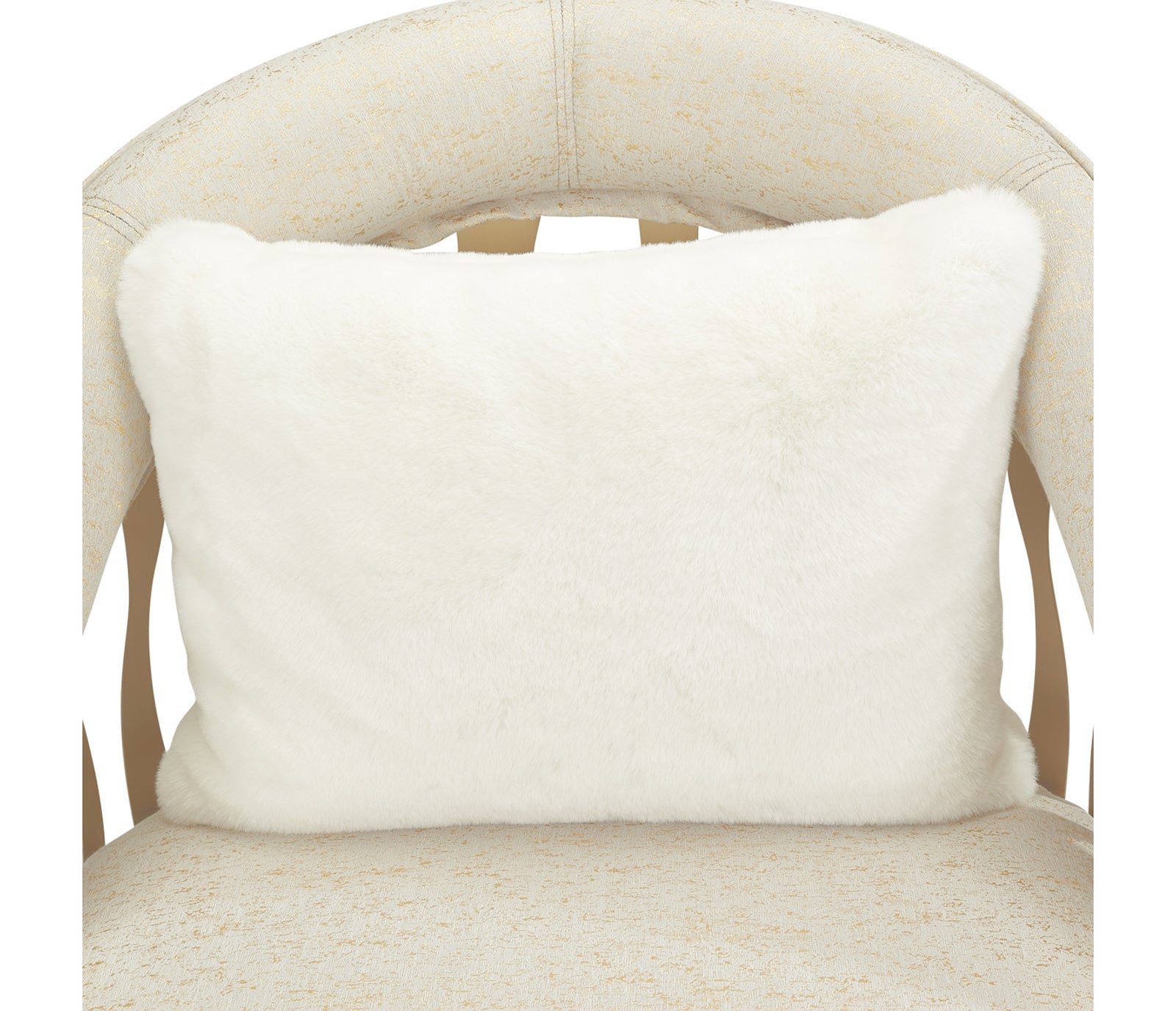 La Rachelle Flame Chair - Champagne Fabric