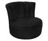 Marlo Accent Swivel Chair - Black Velvet - Custom