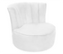Marlo Accent Swivel Chair - White Velvet - Custom