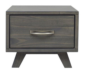 Metro One Drawer Nightstand - Grey