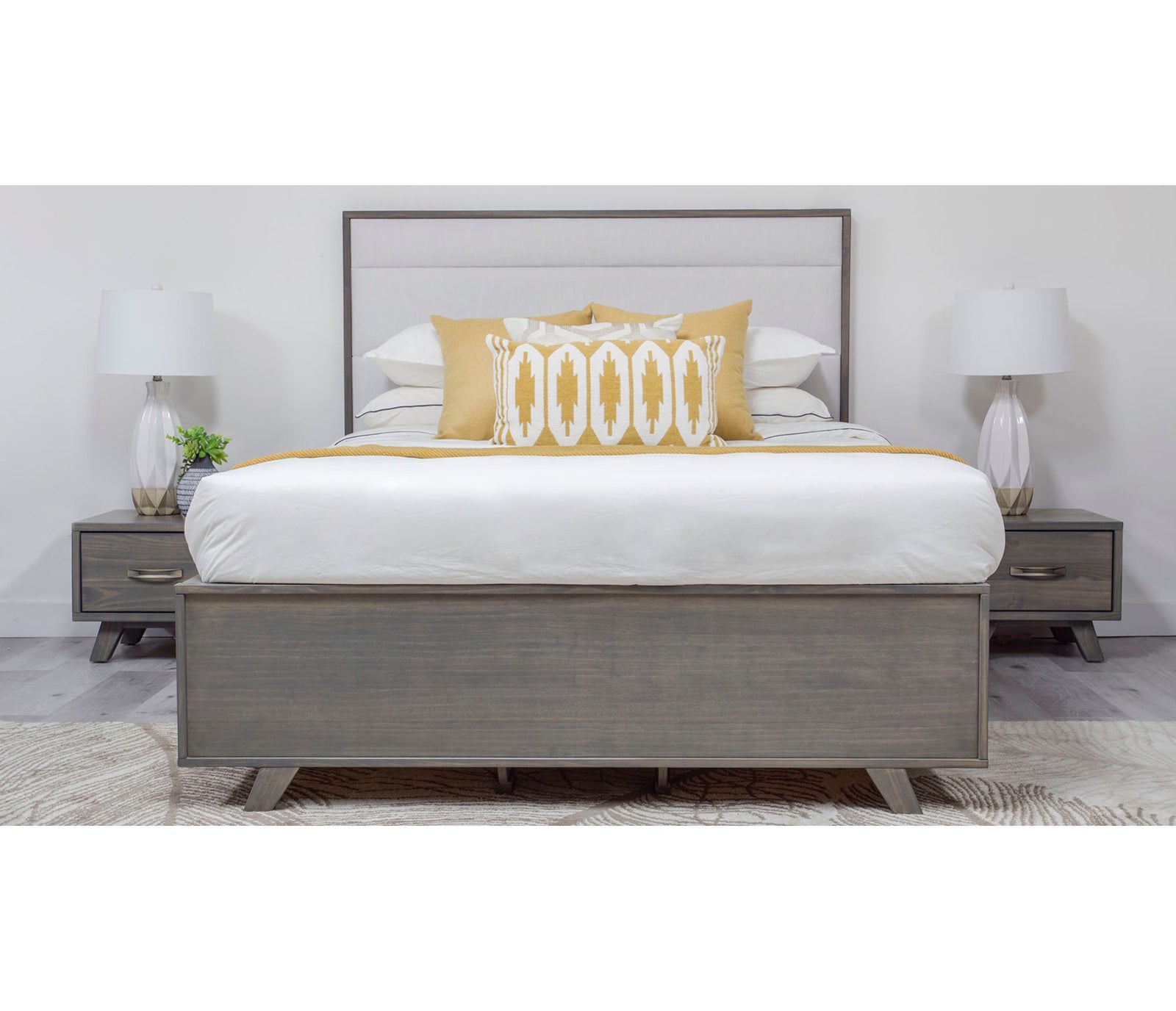 Metro Upholstered Storage Bed - Grey