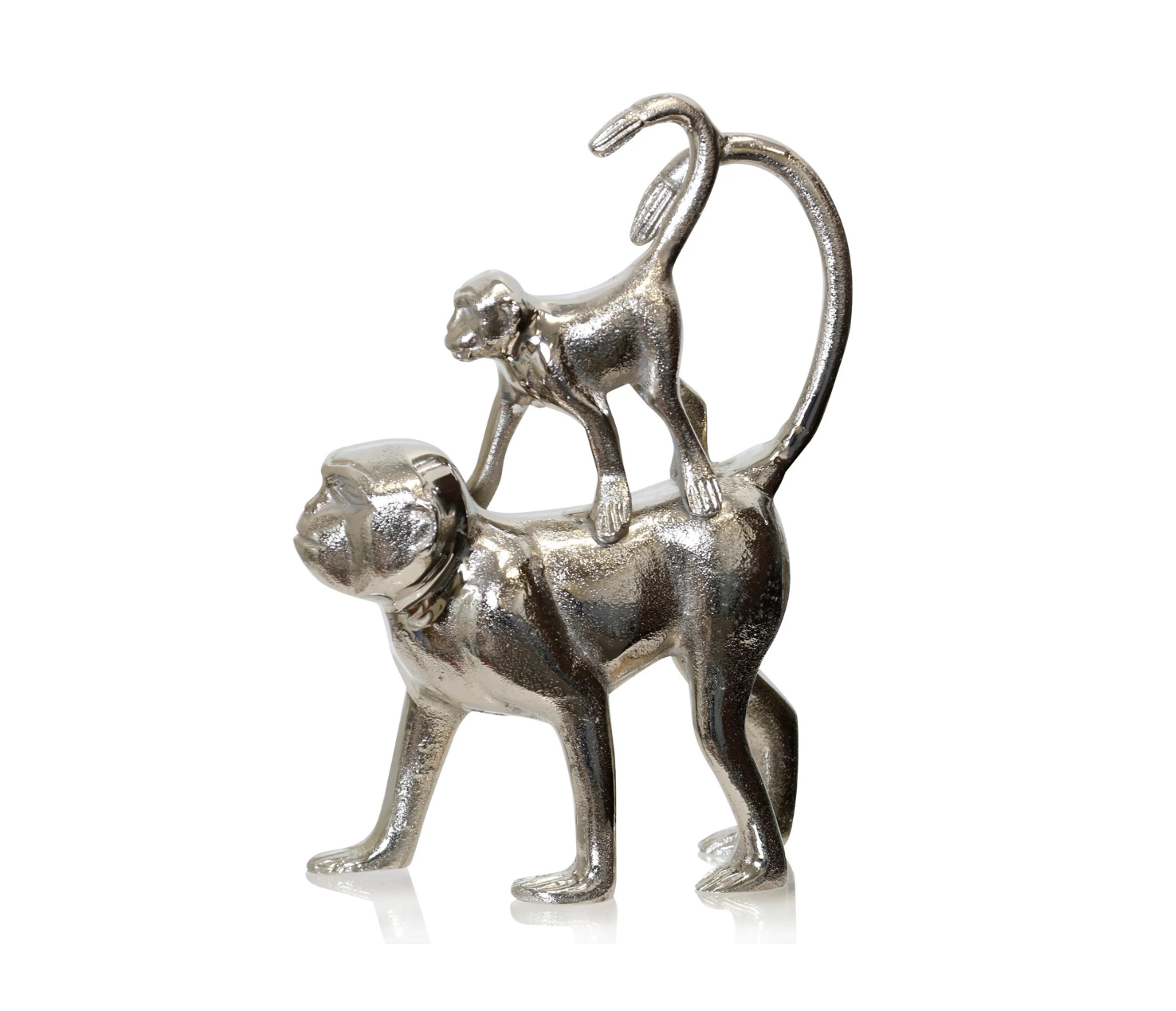 Monkey with Baby - Silver
