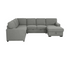 Myra 4 Piece Sectional w/ Pull-Out Sleeper - Dark Grey Fabric