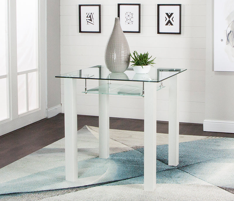 Napa Counter Table - Square - White