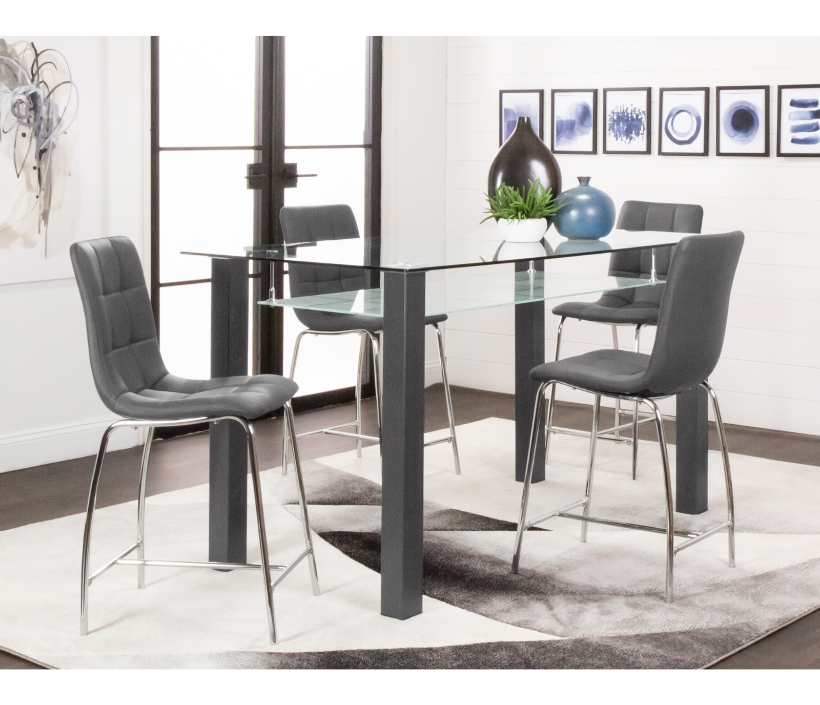 Napa Counter Table - Rectangle - Grey