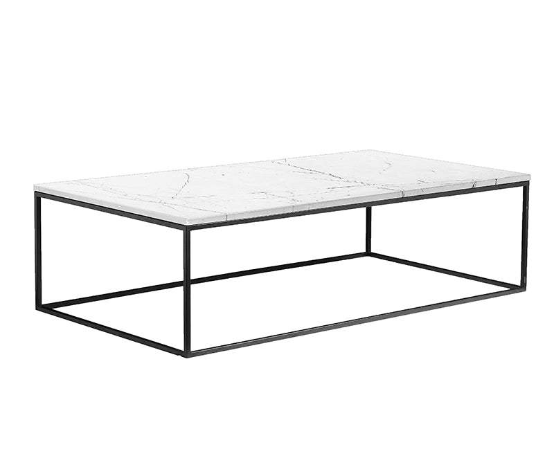 Onix Coffee Table - Rectangle - White/Black