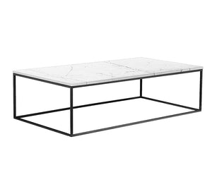 Onix Coffee Table - Rectangle - White/Black