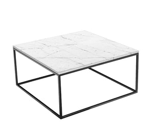 Onix Coffee Table - Square - White/Black