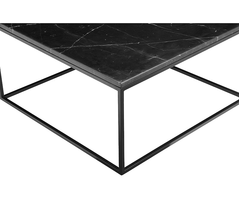 Onix Coffee Table - Square - Black/Black