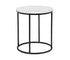 Onix End Table - Round - White/Black