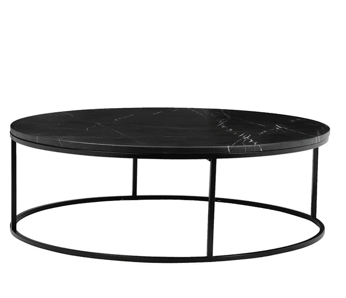 Onix Coffee Table - Round - Black/Black