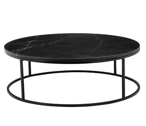 Onix Coffee Table - Round - Black/Black