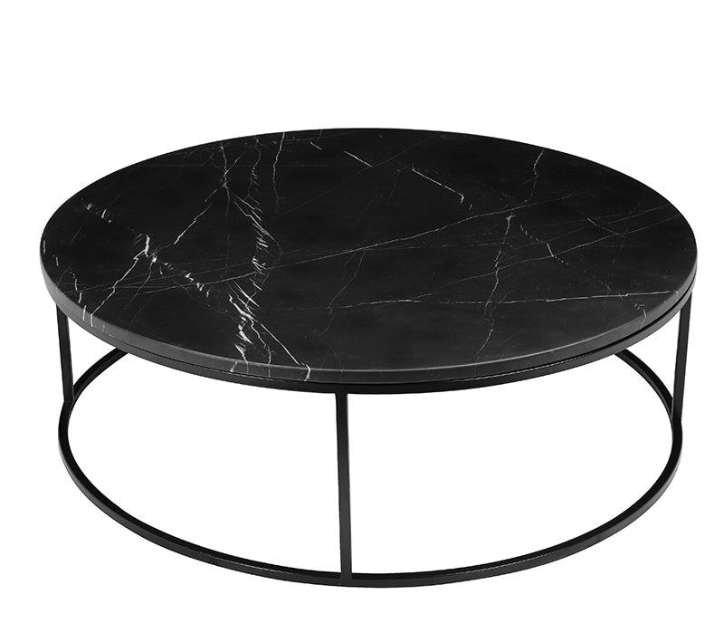 Onix Coffee Table - Round - Black/Black