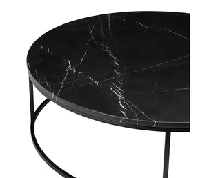 Onix Coffee Table - Round - Black/Black