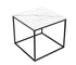 Onix End Table - Square - White/Black