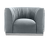 Palazzo Chair - Platinum Grey Velvet Fabric