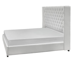 Panama Upholstered Bed - White