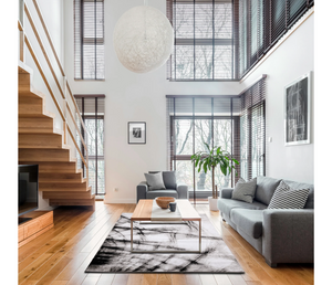 Platinum - Area Rug - White/Black