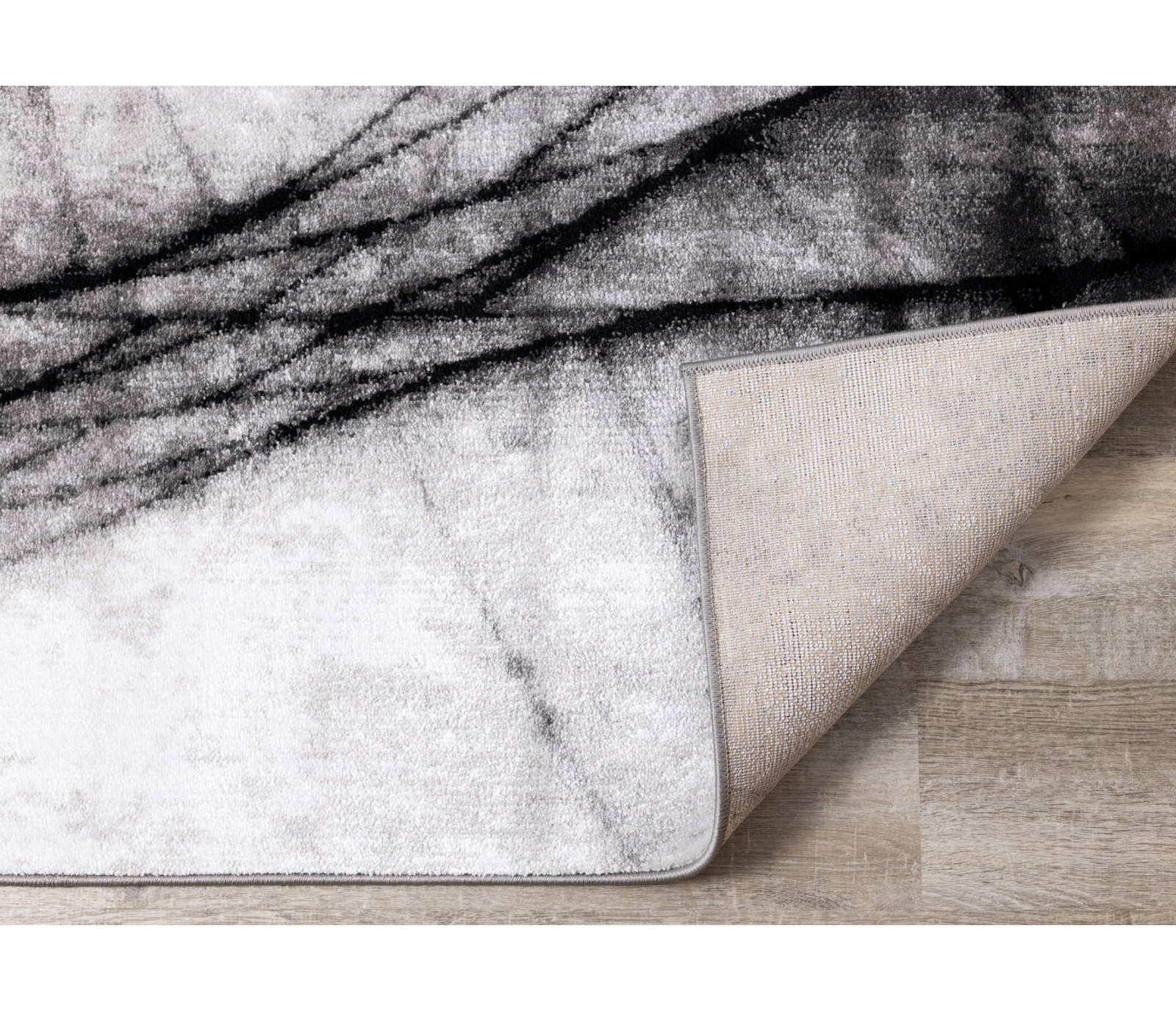 Platinum - Area Rug - White/Black