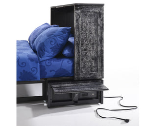 Poppy Murphy Cabinet Bed w/ Mattress - Blizzard