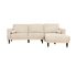 Reign 2 Piece Sectional - Oat Beige Fabric