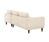 Reign 2 Piece Sectional - Oat Beige Fabric
