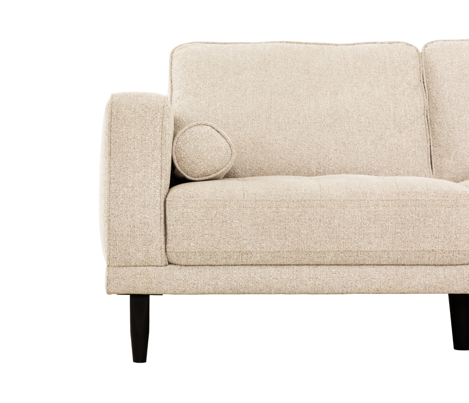 Reign 2 Piece Sectional - Oat Beige Fabric