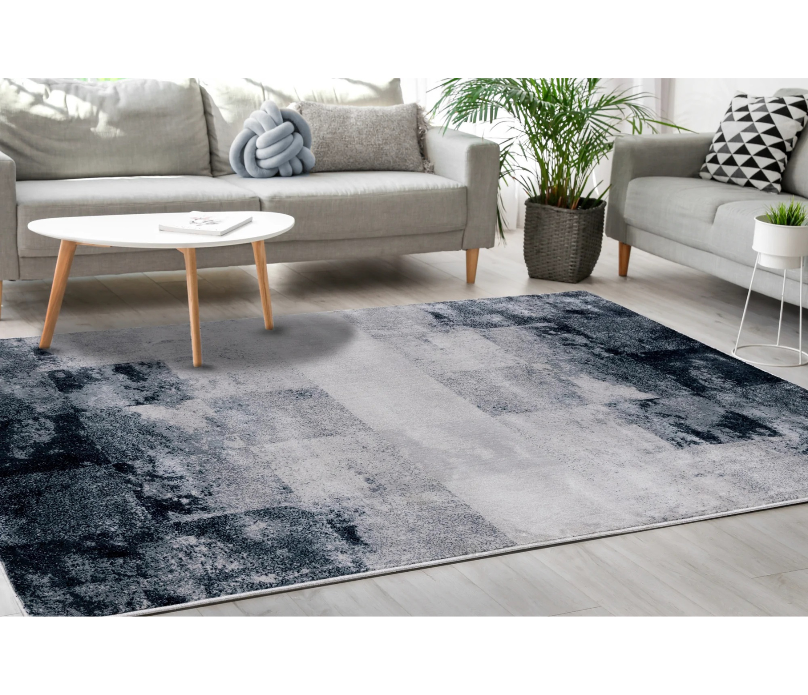 Sidra - Area Rug - Grey / Blue