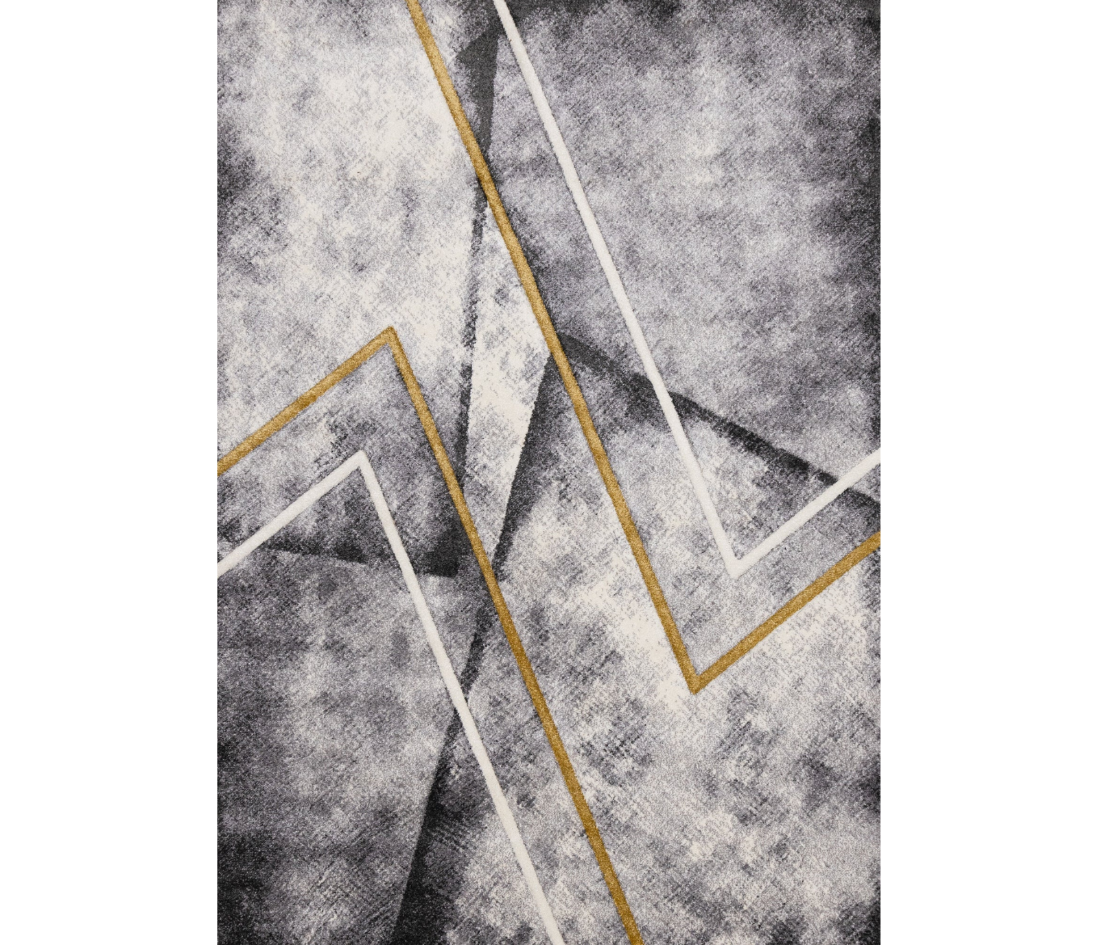 Soho - Area Rug - Grey / White / Gold