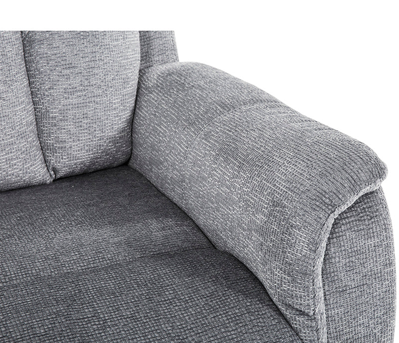 Stetson Power Lift Recliner - Chenille Grey Fabric