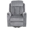 Stetson Power Lift Recliner - Chenille Grey Fabric